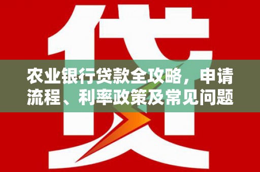 安岳农业银行贷款全攻略，申请流程、利率政策及常见问题解析