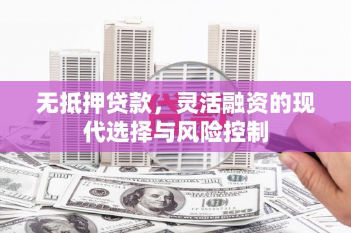 安岳无抵押贷款，灵活融资的现代选择与风险控制