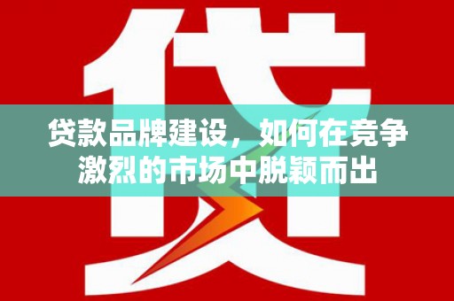安岳贷款品牌建设，如何在竞争激烈的市场中脱颖而出