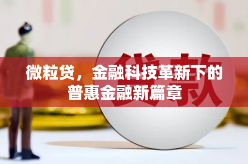 安岳微粒贷，金融科技革新下的普惠金融新篇章
