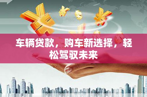 安岳车辆贷款，购车新选择，轻松驾驭未来