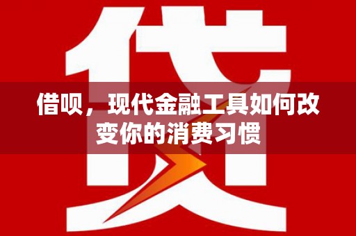 安岳借呗，现代金融工具如何改变你的消费习惯