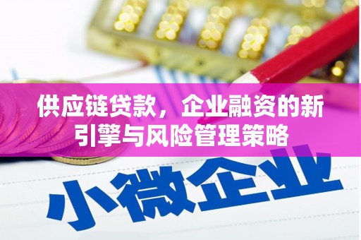 安岳供应链贷款，企业融资的新引擎与风险管理策略