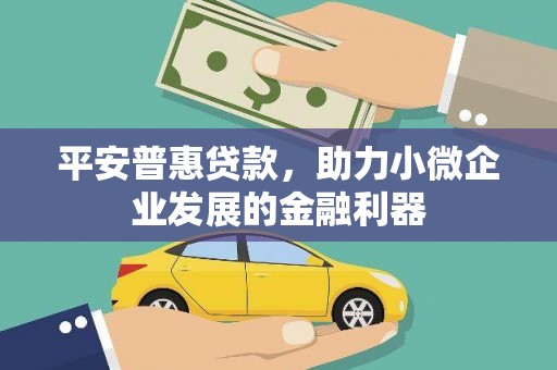 安岳平安普惠贷款，助力小微企业发展的金融利器