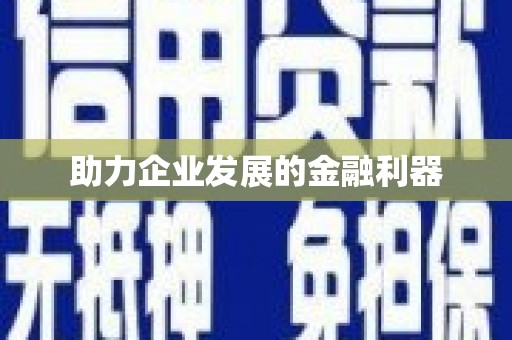 安岳助力企业发展的金融利器