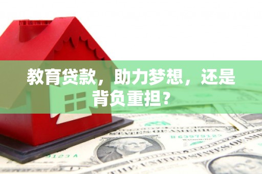 安岳教育贷款，助力梦想，还是背负重担？
