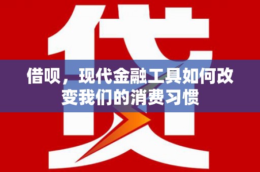 安岳借呗，现代金融工具如何改变我们的消费习惯