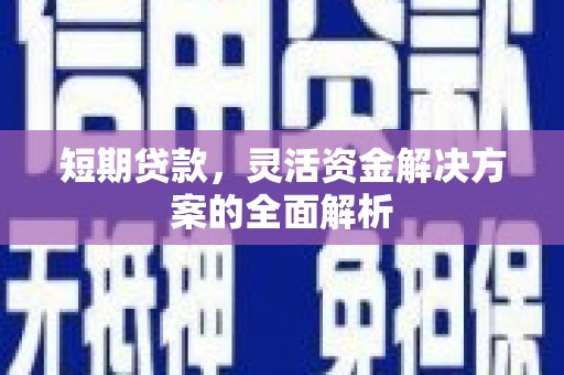 安岳短期贷款，灵活资金解决方案的全面解析
