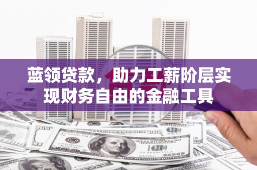 安岳蓝领贷款，助力工薪阶层实现财务自由的金融工具
