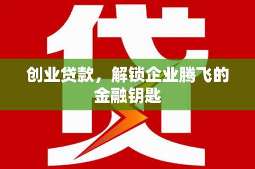 安岳创业贷款，解锁企业腾飞的金融钥匙