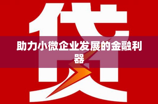 安岳助力小微企业发展的金融利器